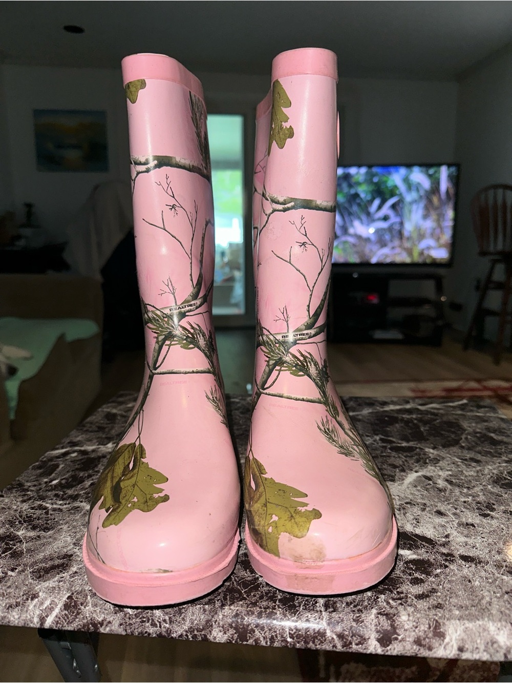 Realtree Pink Camo women’s rain boots